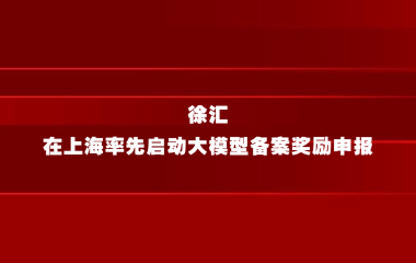 关于开展徐汇区2024年度大模型备案奖励项目申报的通知